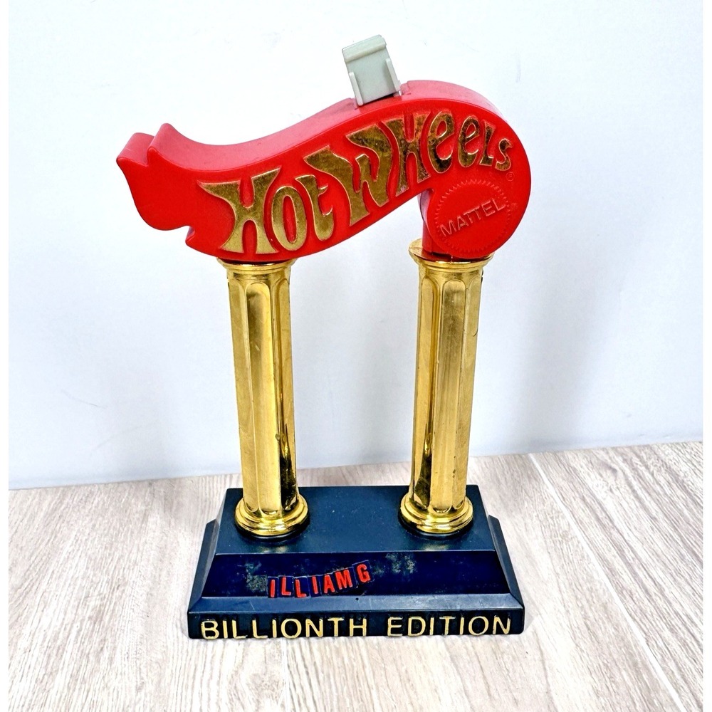 Hot Wheels Billionth Edition Display Stand Holder 1990 Mattel Vintage‎